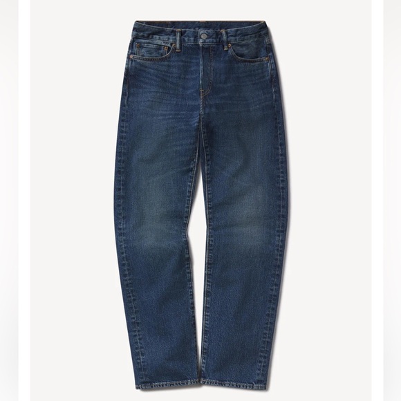 Buck Mason Men's Button Fly Maverick Slim Dark Wash Jeans - 30x34 - Picture 4 of 16